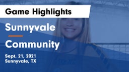 Sunnyvale  vs Community  Game Highlights - Sept. 21, 2021