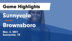 Sunnyvale  vs Brownsboro  Game Highlights - Nov. 2, 2021