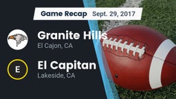 Recap: Granite Hills  vs. El Capitan  2017