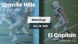 Matchup: Granite Hills High vs. El Capitan  2019