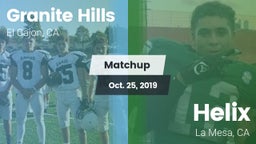 Matchup: Granite Hills High vs. Helix  2019