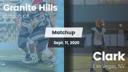 Matchup: Granite Hills High vs. Clark  2020