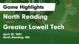 North Reading  vs Greater Lowell Tech  Game Highlights - April 20, 2023