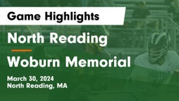 North Reading  vs Woburn Memorial  Game Highlights - March 30, 2024