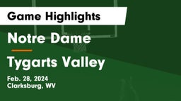Notre Dame  vs Tygarts Valley  Game Highlights - Feb. 28, 2024
