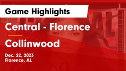 Central  - Florence vs Collinwood  Game Highlights - Dec. 22, 2023