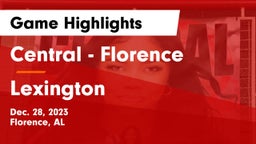 Central  - Florence vs Lexington  Game Highlights - Dec. 28, 2023