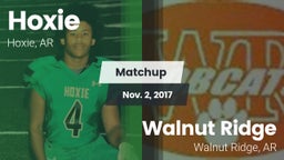 Matchup: Hoxie  vs. Walnut Ridge  2017