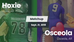 Matchup: Hoxie  vs. Osceola  2018