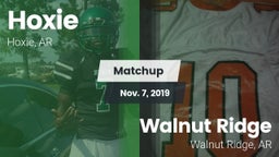 Matchup: Hoxie  vs. Walnut Ridge  2019