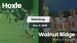 Matchup: Hoxie  vs. Walnut Ridge  2020