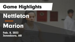 Nettleton  vs Marion  Game Highlights - Feb. 8, 2022