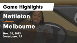 Nettleton  vs Melbourne  Game Highlights - Nov. 20, 2023