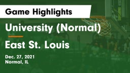 University (Normal)  vs East St. Louis  Game Highlights - Dec. 27, 2021