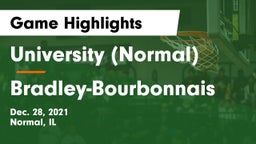 University (Normal)  vs Bradley-Bourbonnais  Game Highlights - Dec. 28, 2021