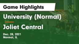 University (Normal)  vs Joliet Central  Game Highlights - Dec. 28, 2021