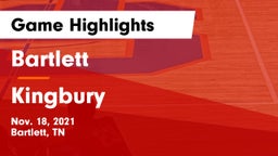 Bartlett  vs Kingbury Game Highlights - Nov. 18, 2021