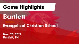Bartlett  vs Evangelical Christian School Game Highlights - Nov. 20, 2021