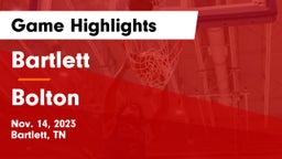 Bartlett  vs Bolton  Game Highlights - Nov. 14, 2023