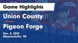 Union County  vs Pigeon Forge  Game Highlights - Dec. 8, 2020