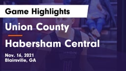 Union County  vs Habersham Central Game Highlights - Nov. 16, 2021