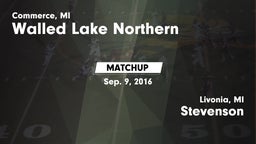 Matchup: Walled Lake vs. Stevenson  2016