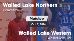 Matchup: Walled Lake vs. Walled Lake Western  2016