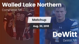 Matchup: Walled Lake vs. DeWitt  2018