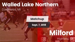 Matchup: Walled Lake vs. Milford  2018