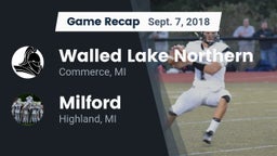 Recap: Walled Lake Northern  vs. Milford  2018