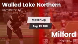Matchup: Walled Lake vs. Milford  2019