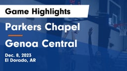 Parkers Chapel  vs Genoa Central  Game Highlights - Dec. 8, 2023