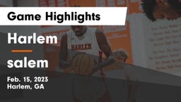 Harlem  vs salem  Game Highlights - Feb. 15, 2023