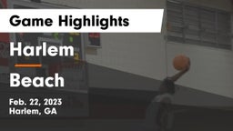 Harlem  vs Beach  Game Highlights - Feb. 22, 2023