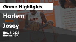 Harlem  vs Josey  Game Highlights - Nov. 7, 2023