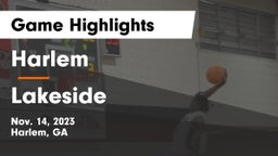 Harlem  vs Lakeside  Game Highlights - Nov. 14, 2023