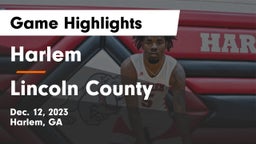 Harlem  vs Lincoln County  Game Highlights - Dec. 12, 2023