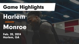 Harlem  vs Monroe  Game Highlights - Feb. 20, 2024