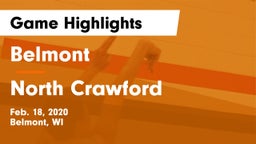 Belmont  vs North Crawford  Game Highlights - Feb. 18, 2020