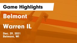 Belmont  vs Warren IL Game Highlights - Dec. 29, 2021