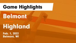 Belmont  vs Highland  Game Highlights - Feb. 1, 2022