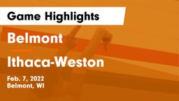 Belmont  vs Ithaca-Weston Game Highlights - Feb. 7, 2022