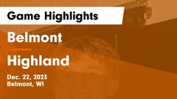 Belmont  vs Highland  Game Highlights - Dec. 22, 2023
