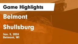 Belmont  vs Shullsburg  Game Highlights - Jan. 5, 2024