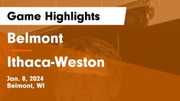 Belmont  vs Ithaca-Weston Game Highlights - Jan. 8, 2024
