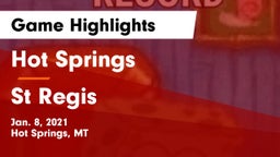 Hot Springs  vs St Regis  Game Highlights - Jan. 8, 2021