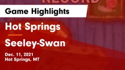 Hot Springs  vs Seeley-Swan  Game Highlights - Dec. 11, 2021