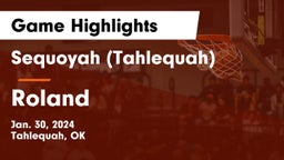 Sequoyah (Tahlequah)  vs Roland  Game Highlights - Jan. 30, 2024