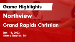 Northview  vs Grand Rapids Christian  Game Highlights - Jan. 11, 2022