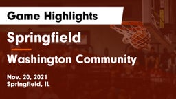 Springfield  vs Washington Community  Game Highlights - Nov. 20, 2021